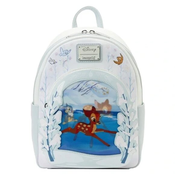 NWT Loungefly Bambi On Ice Lenticular Mini Backpack & Pop  display picture 3